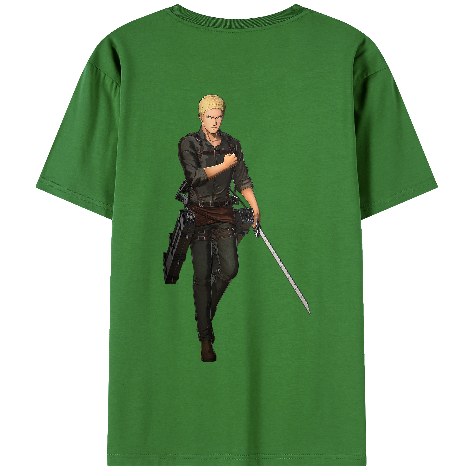 （画像用） 進撃の巨人 ライナー・ブラウン Attack on Titan Reiner Braun レディース半袖Tシャツ(バックプリント)